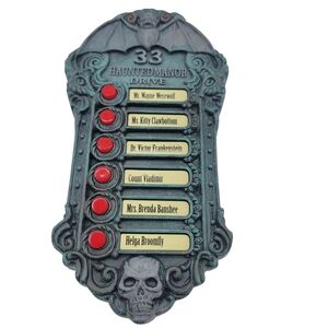 33 Haunted Manor Drive Halloween Doorbell Greeter (Seasonal Visions)